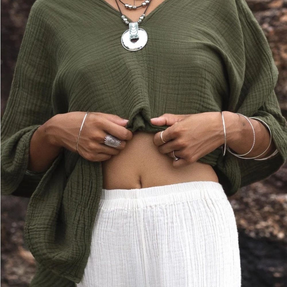Cotton Muslin Butterfly top - Picture 2 of 7